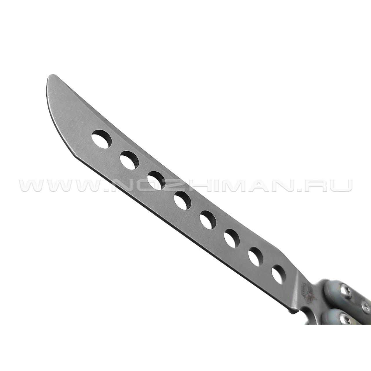 Atroposknife тренировочный балисонг Demon сталь N690, рукоять G10 camo, титан
