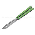 Atroposknife тренировочный балисонг Kirat сталь N690, рукоять G10 green, титан Atroposknife тренировочный балисонг Kirat сталь N690, рукоять G10 green, титан