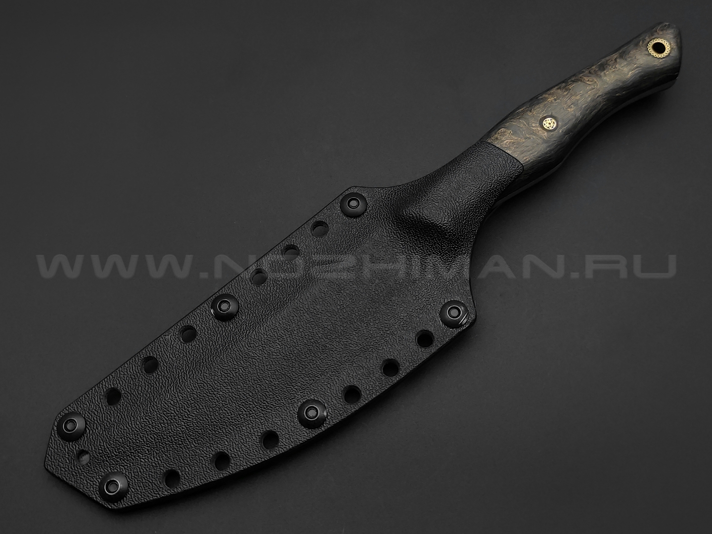 Neyris Knives нож Перс сталь M390, рукоять Carbon fiber dark matter gold