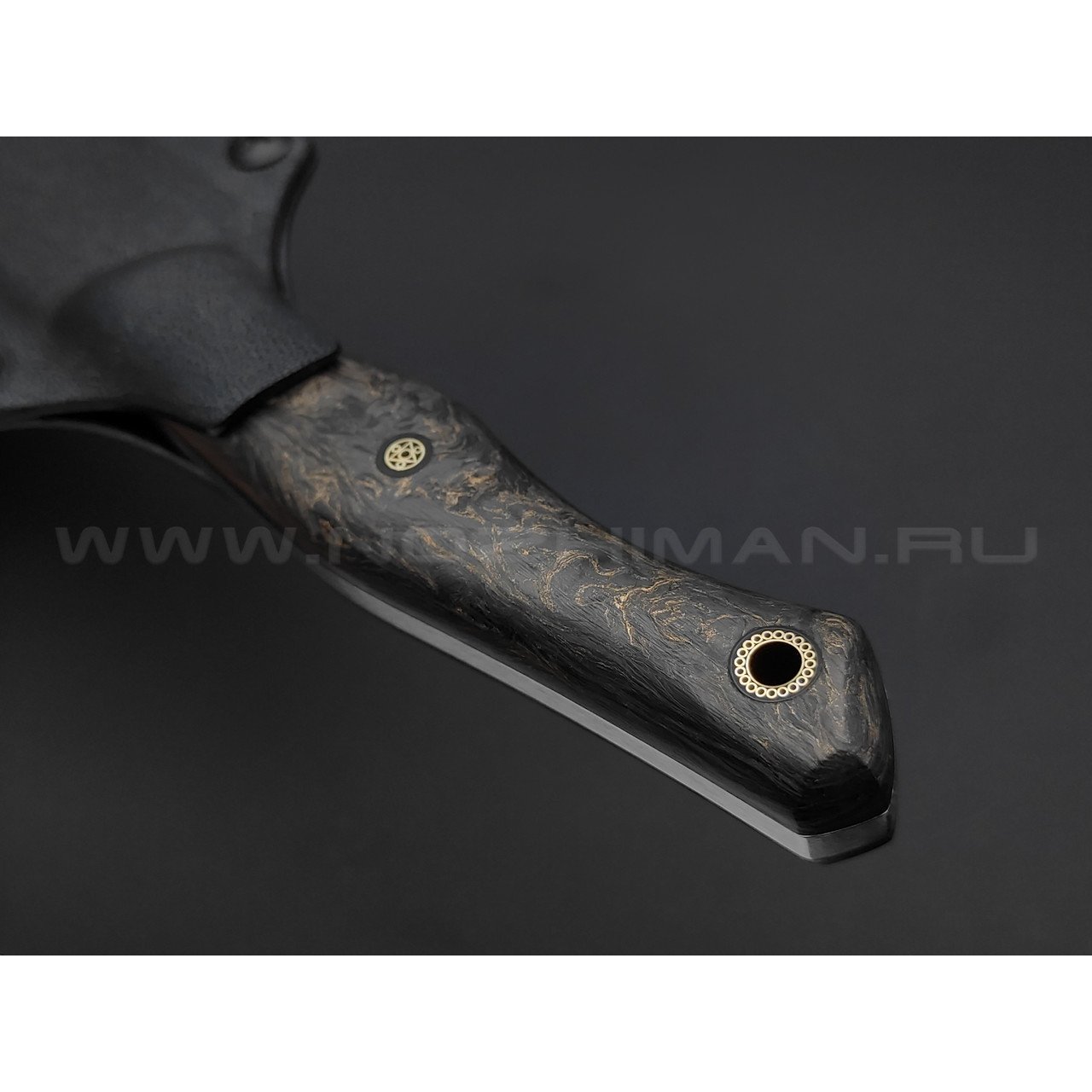 Neyris Knives нож Перс сталь M390, рукоять Carbon fiber dark matter gold