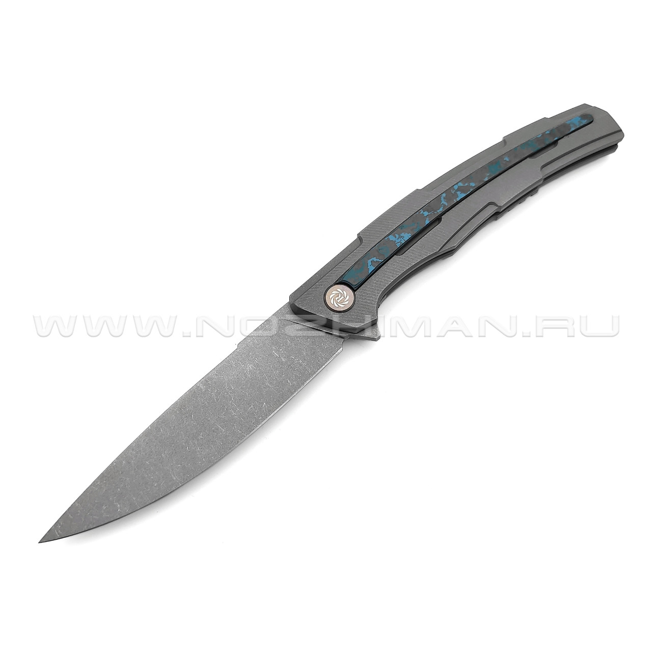 Neyris Knives нож Kout сталь CPM Magnacut, рукоять Титан, Carbon fiber Arctic Storm