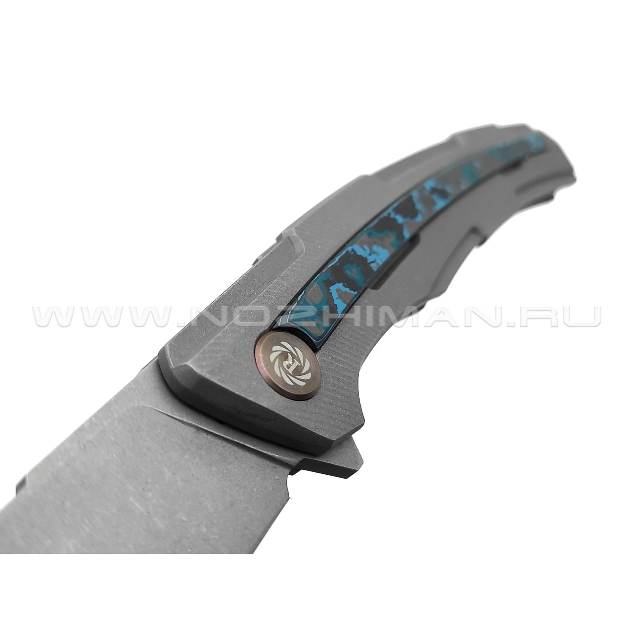 Neyris Knives нож Kout сталь CPM Magnacut, рукоять Титан, Carbon fiber Arctic Storm