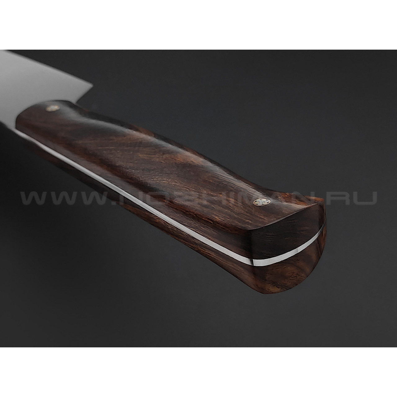 Набор из 3 кухонных ножей, нержавеющая дамасская сталь, рукоять Ironwood (Товарищество Завьялова)