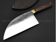 Товарищество Завьялова нож Сербский Шеф сталь N690, рукоять дерево венге, латунь