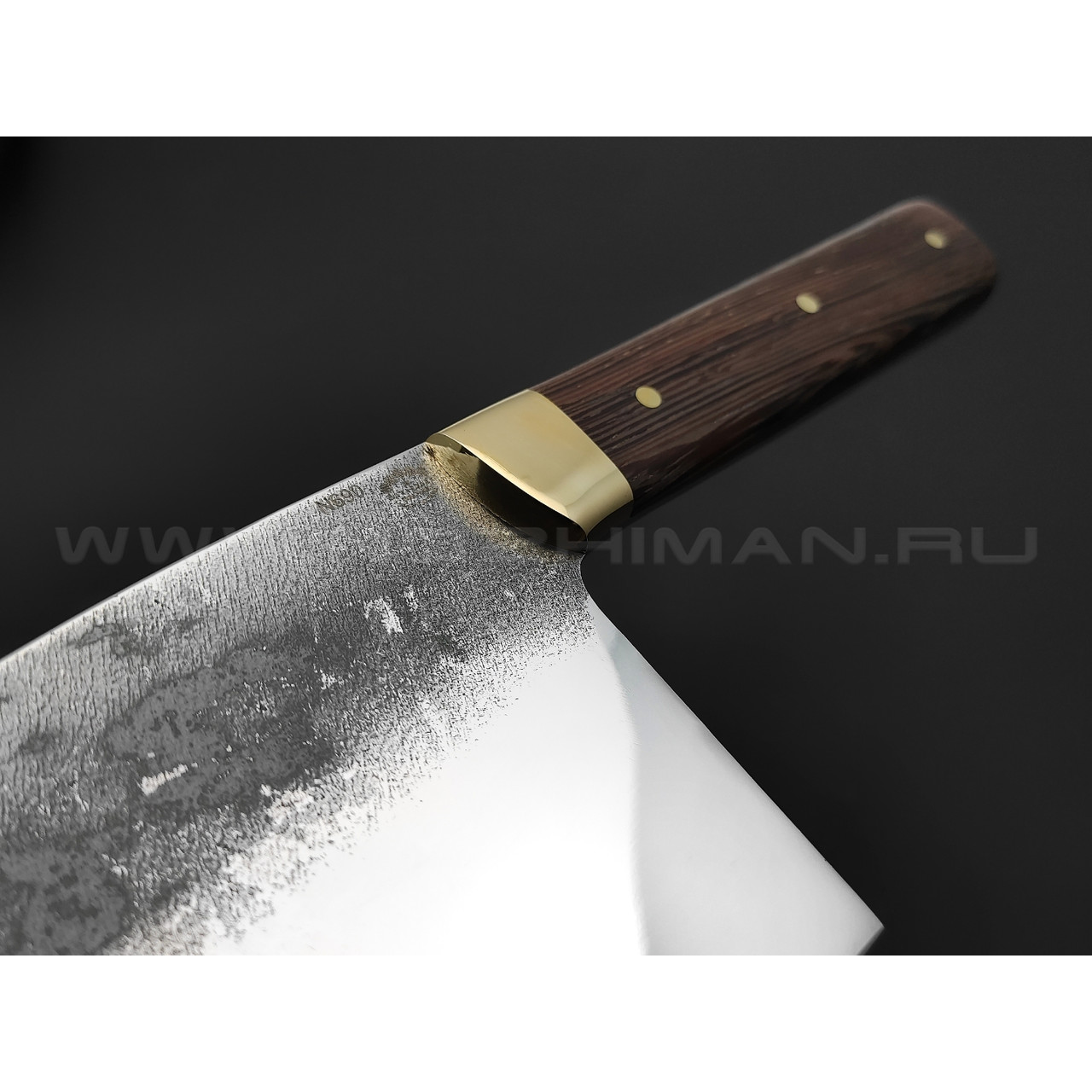 Нож "Сербский Шеф" сталь N690, рукоять дерево венге, латунь (Товарищество Завьялова)