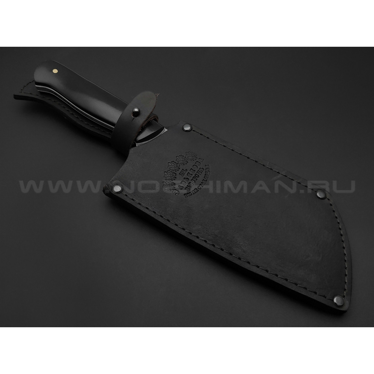 Кухонная тяпка для мяса сталь N690, рукоять G10 (Товарищество Завьялова)