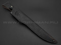 Филейный нож №1, сталь N690, рукоять G10 black, red (Товарищество Завьялова)