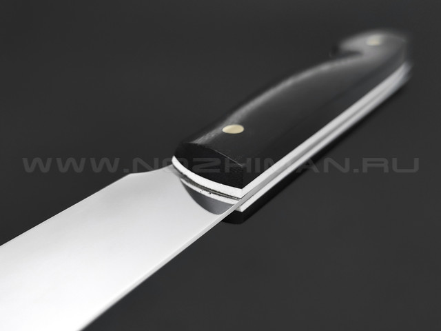 Товарищество Завьялова большой филейный нож №1 сталь N690, рукоять G10 black & white