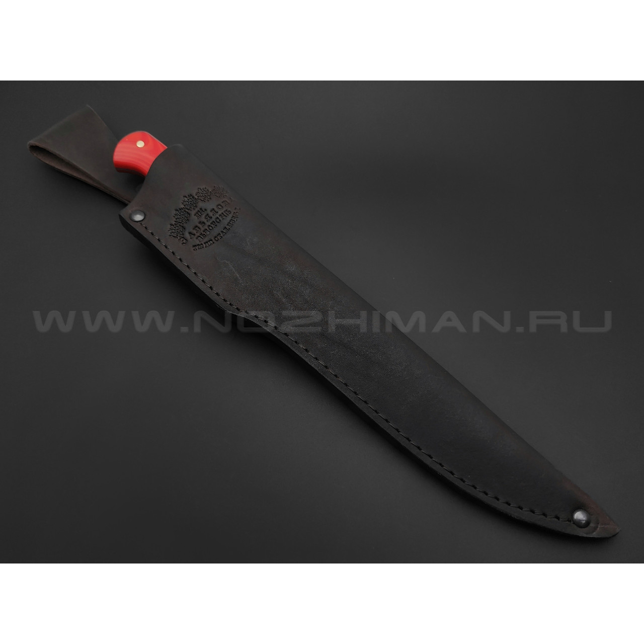 Филейный нож №1, сталь N690, рукоять G10 red & orange (Товарищество Завьялова)