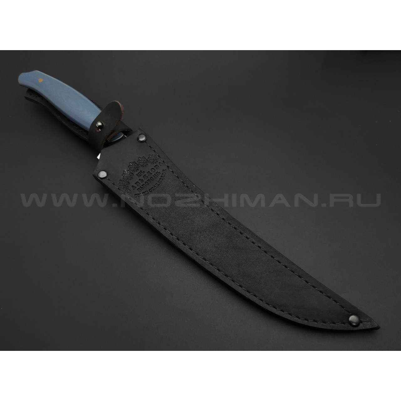 Большой филейный нож №2 сталь N690, рукоять G10 navy (Товарищество Завьялова)