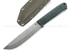 Apus Knives нож Raider Bush сталь N690 stonewash, рукоять G10 hunter & black