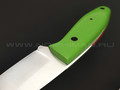 Apus Knives нож Shorty Mod. сталь N690, рукоять G10 green
