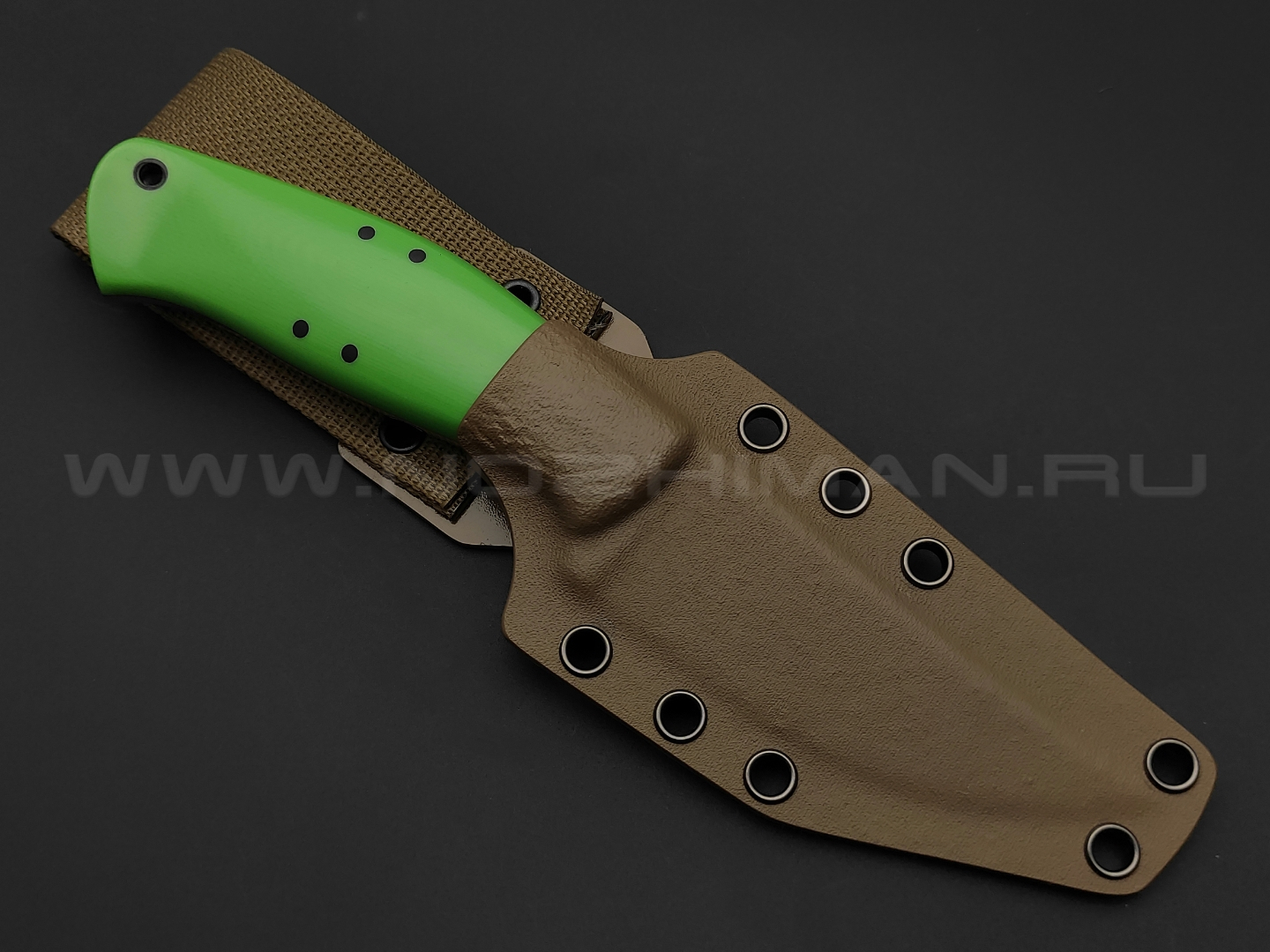 Apus Knives нож Thorn сталь K110 satin, рукоять G10 green