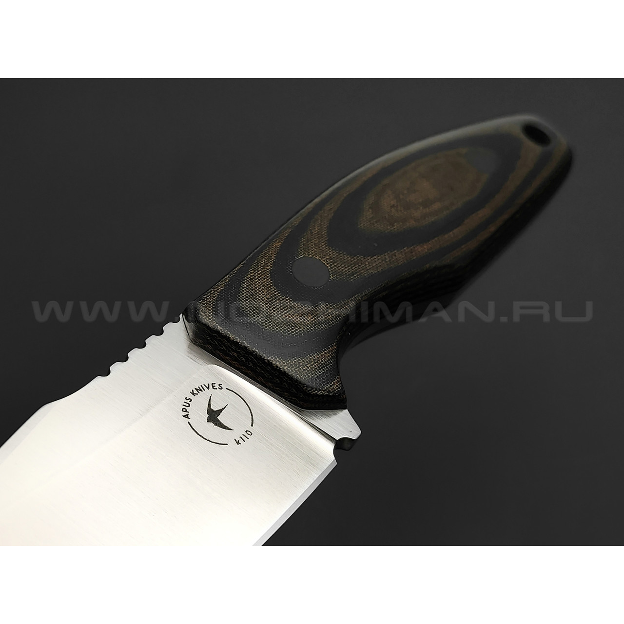 Апус нож Drive сталь K110, рукоять микарта
