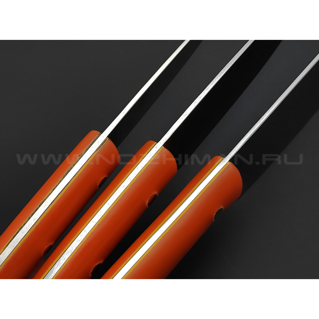 Atroposknife набор кухонных ножей Delicatessen 3.0 сталь X50CrMoV15, рукоять G10 orange