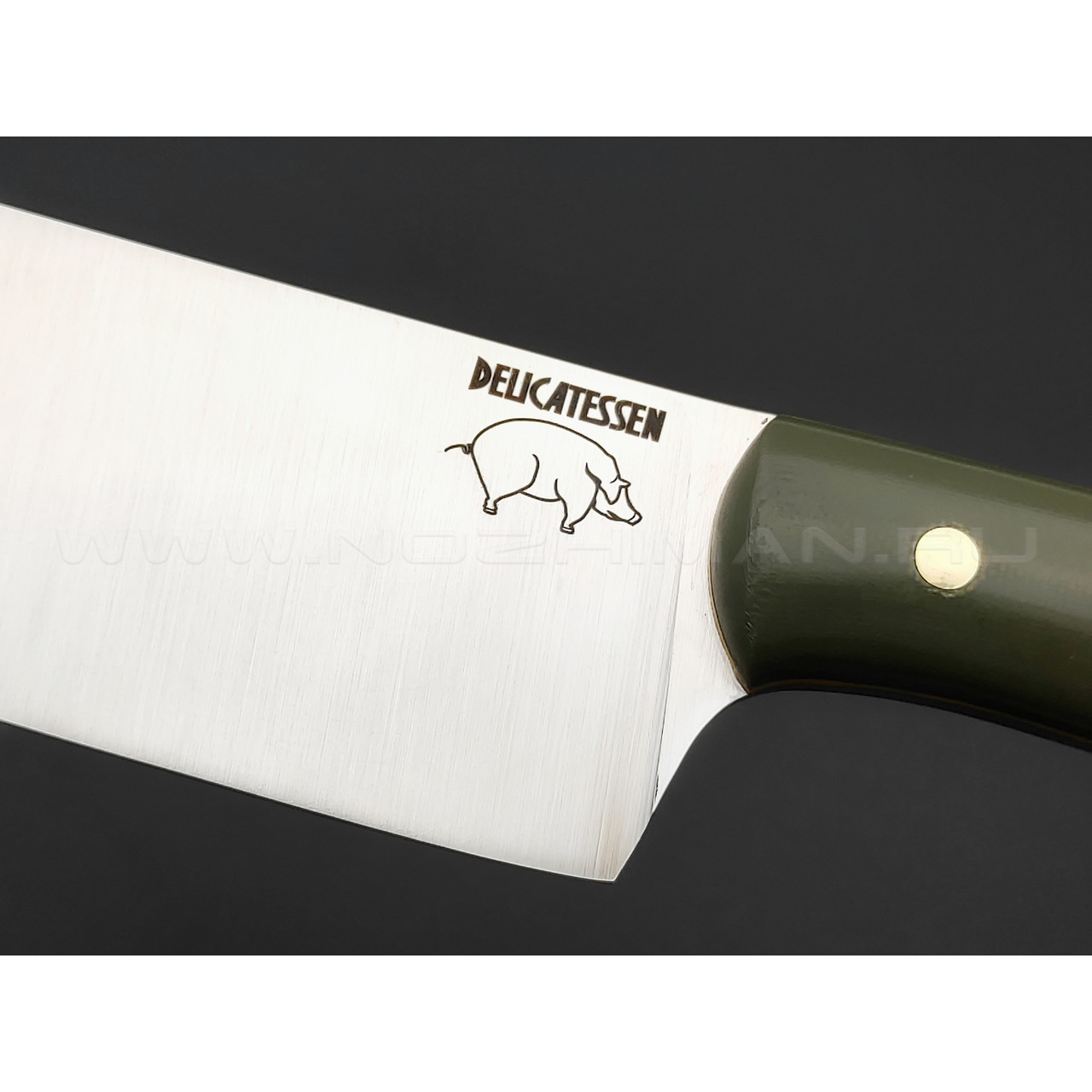 Atroposknife набор кухонных ножей Delicatessen 3.0 сталь X50CrMoV15, рукоять G10 OD green