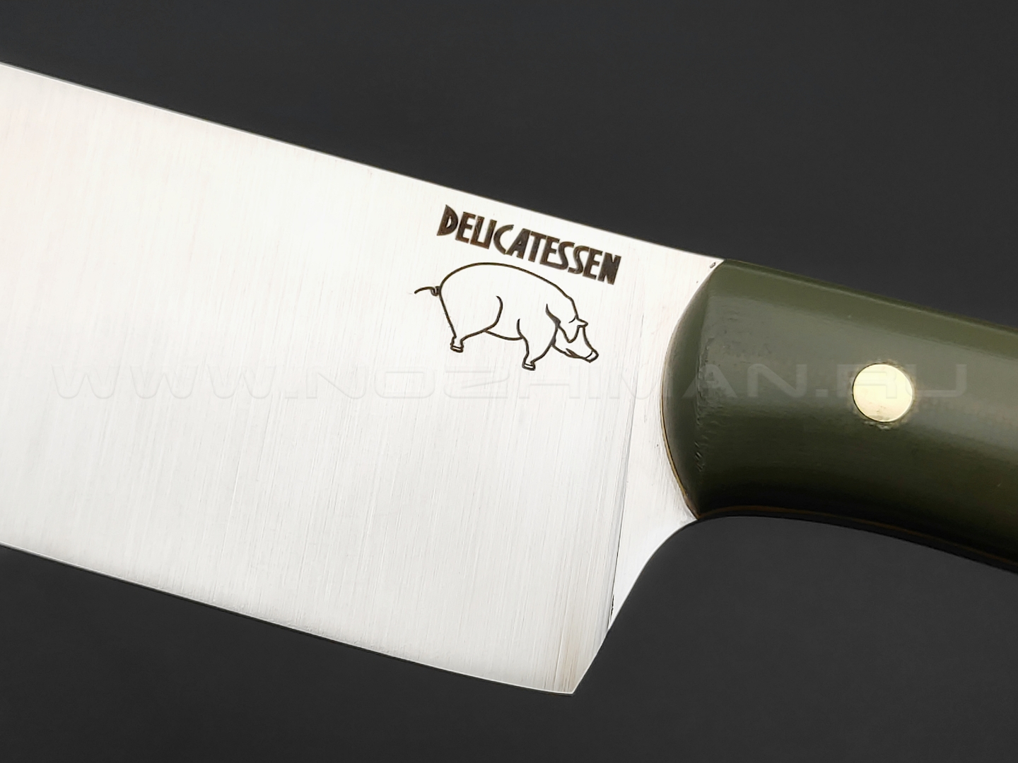 Atroposknife набор кухонных ножей Delicatessen 3.0 сталь X50CrMoV15, рукоять G10 OD green