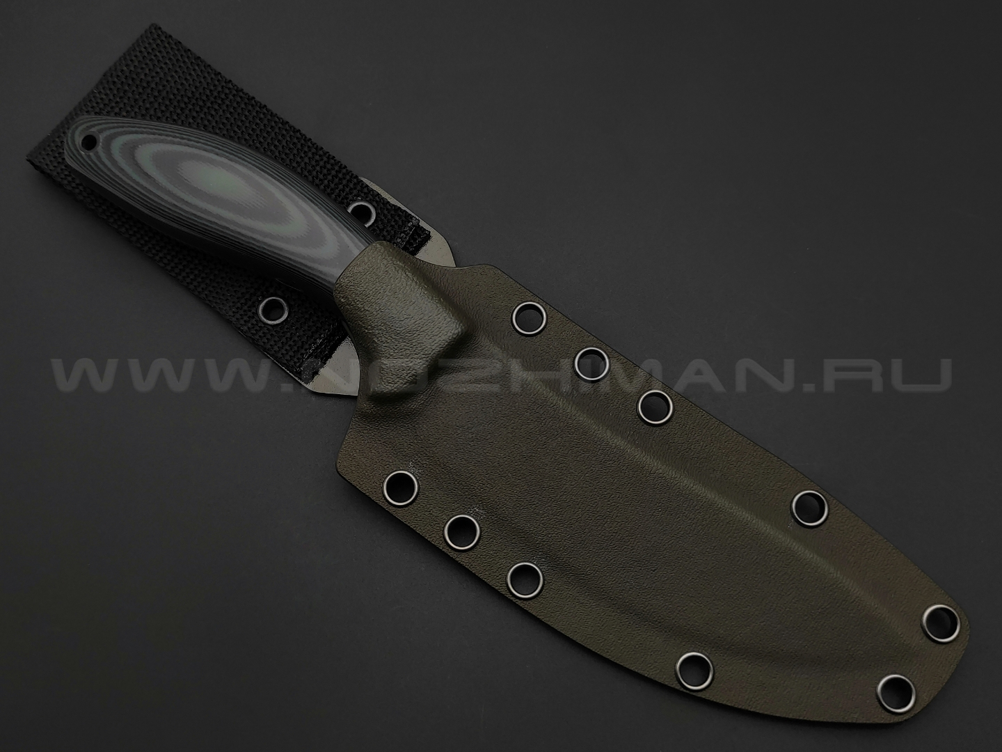 Apus Knives нож Yuhro сталь N690, рукоять G10 black & green