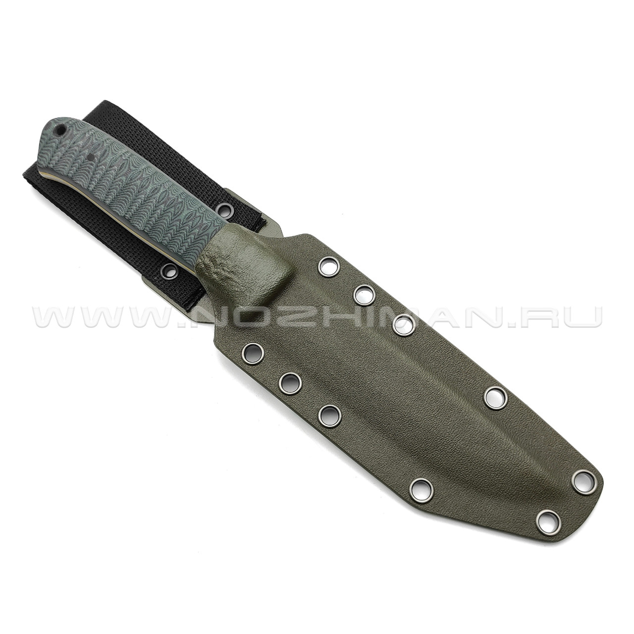 Апус нож Raider Bush сталь N690, рукоять G10 black & green