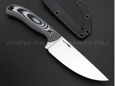 Волчий Век нож Mark-I сталь Niolox WA, рукоять G10 black & white