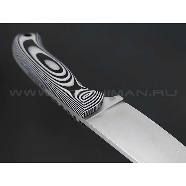 Волчий Век нож Mark-I сталь Niolox WA, рукоять G10 black & white