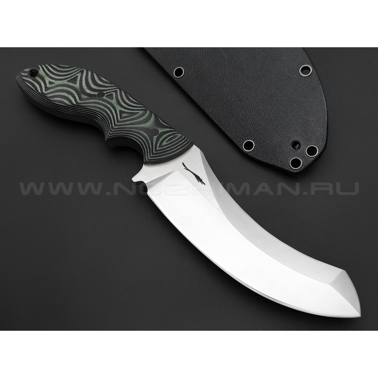 Волчий Век нож Кондрат 12 сталь N690 WA, рукоять G10 black & green