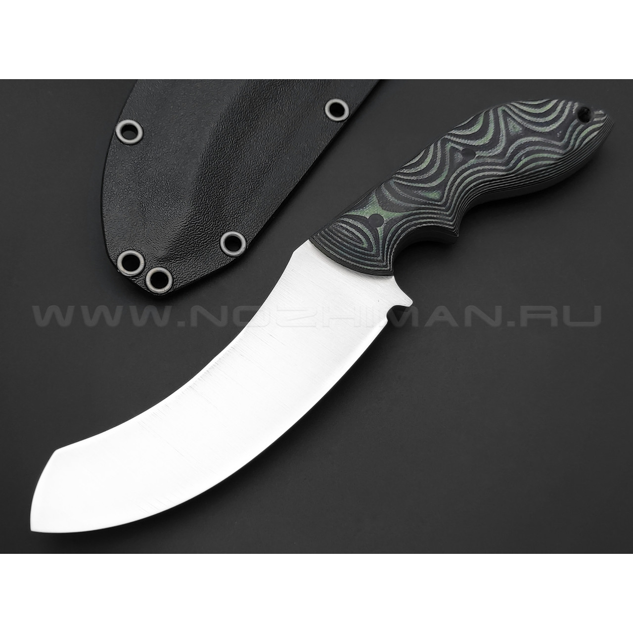 Волчий Век нож Кондрат 12 сталь N690 WA, рукоять G10 black & green