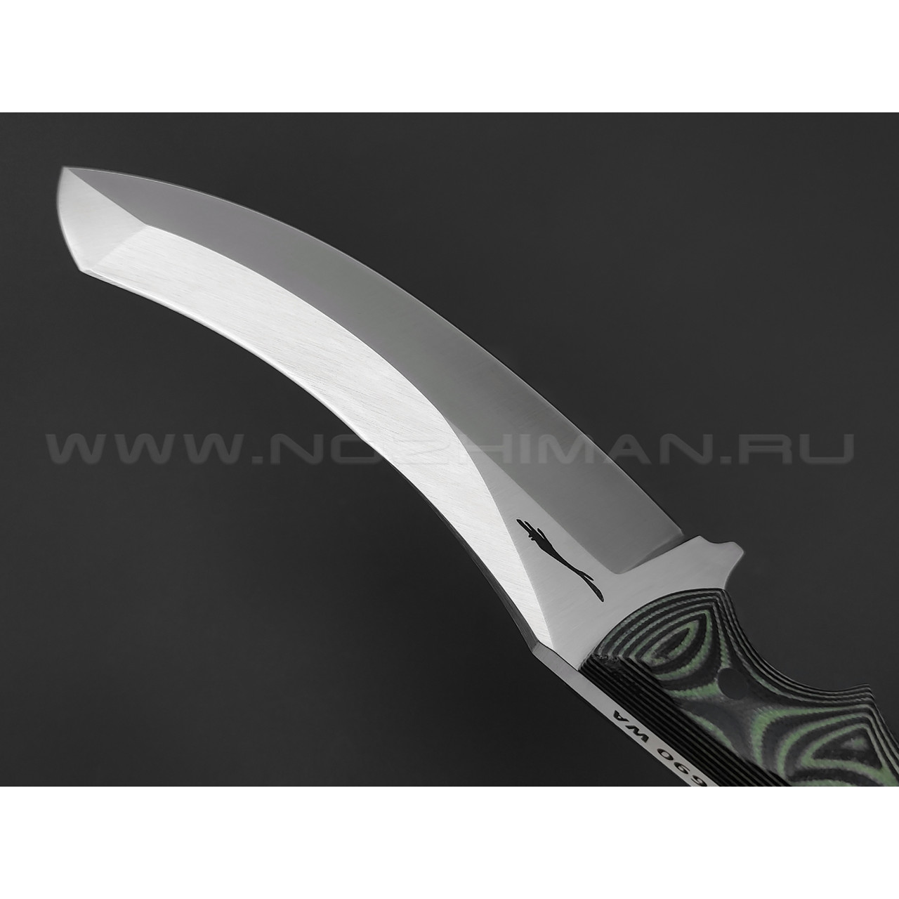 Волчий Век нож Кондрат 12 сталь N690 WA, рукоять G10 black & green
