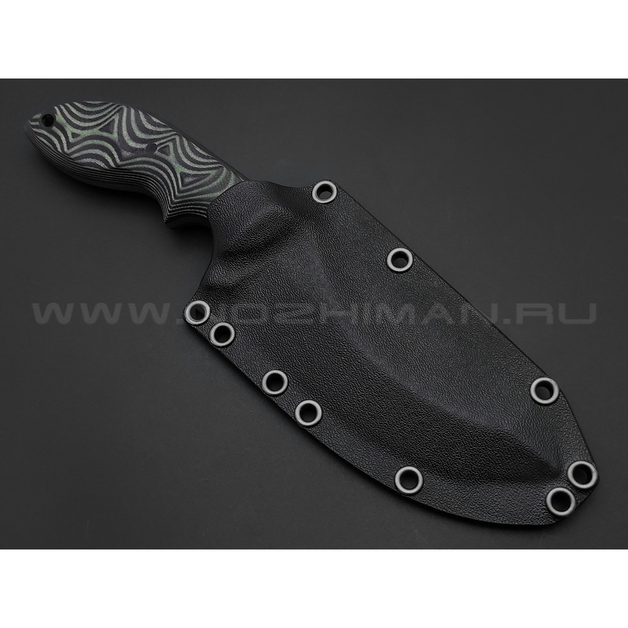 Волчий Век нож Кондрат 12 сталь N690 WA, рукоять G10 black & green