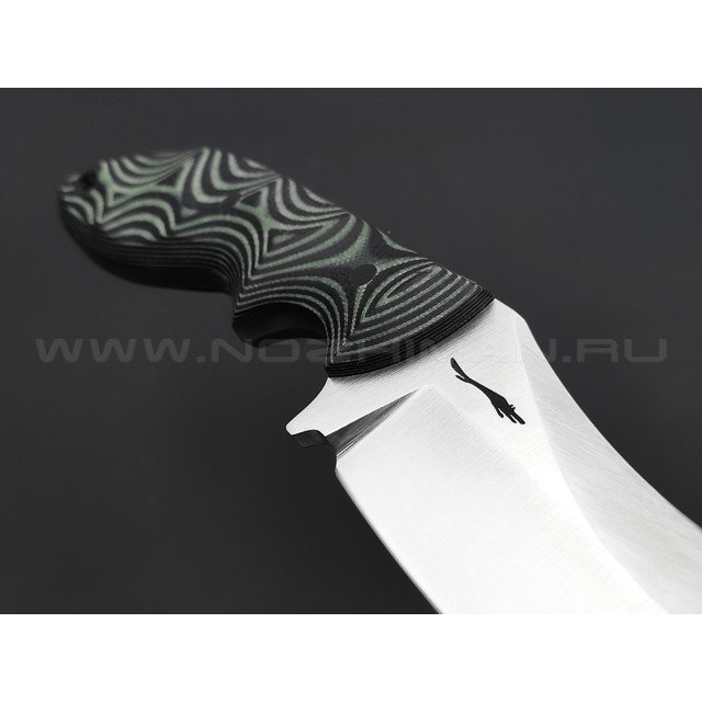 Волчий Век нож Кондрат 12 сталь N690 WA, рукоять G10 black & green