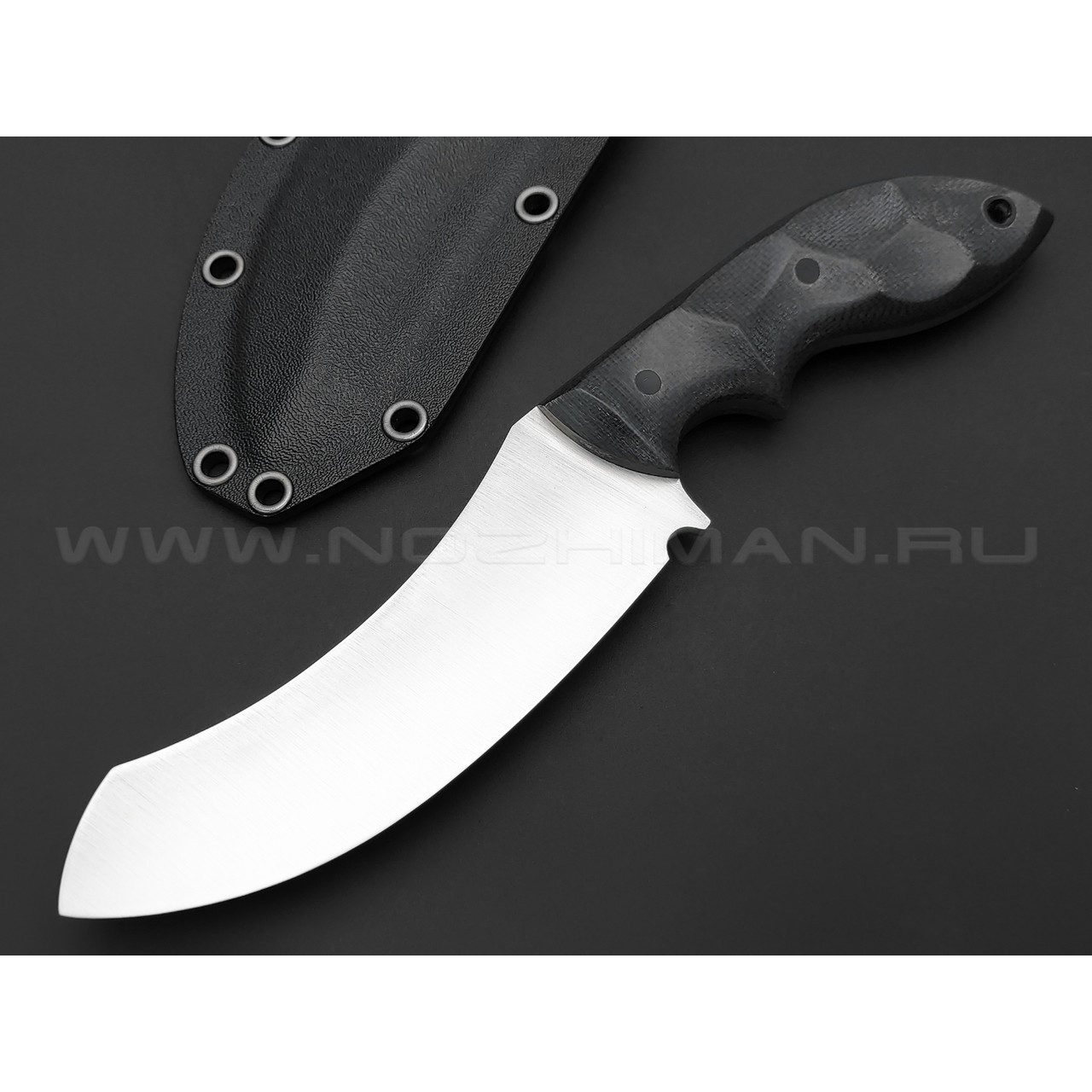 Волчий Век нож Кондрат 12 сталь N690 WA, рукоять микарта grey