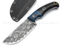 Волчий Век нож Шихан Custom сталь PGK WA, рукоять G10 black & chaotic blue