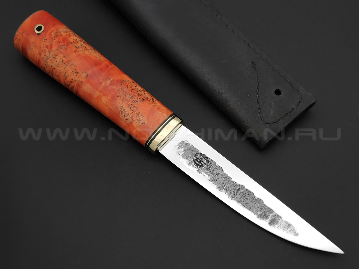Нож "Якут-М" сталь K340, рукоять карельская береза (Тов. Завьялова)