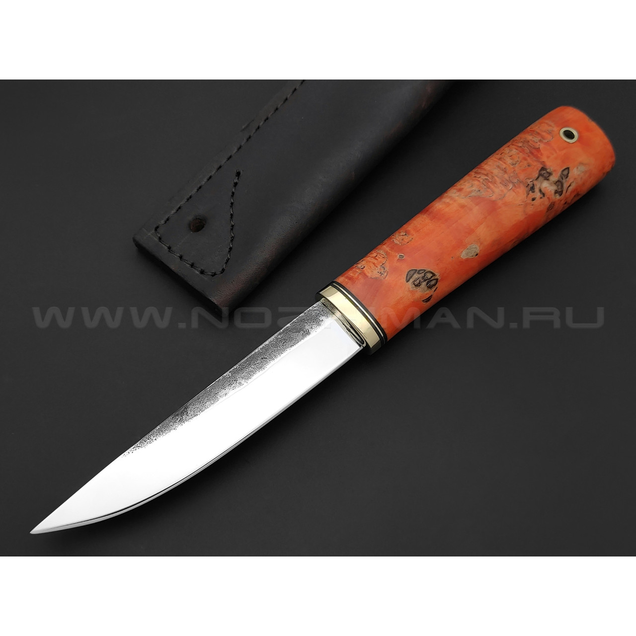 Нож "Якут-М" сталь K340, рукоять карельская береза (Тов. Завьялова)