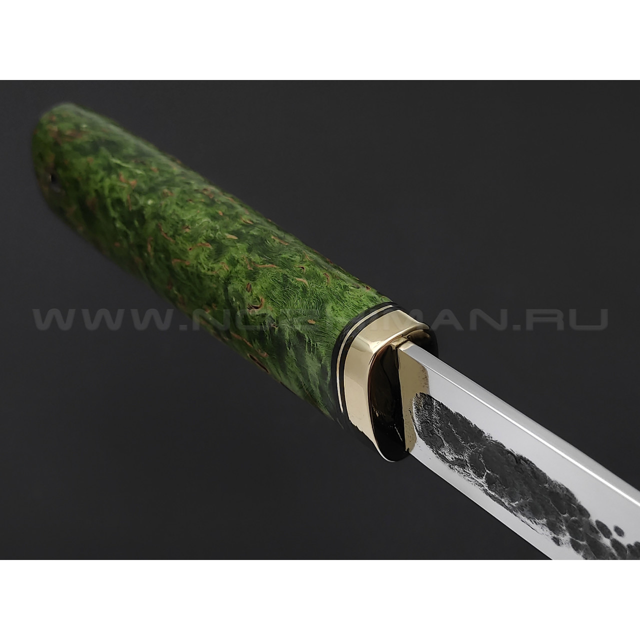 Нож "Якут шейный" сталь K340, рукоять карельская береза (Тов. Завьялова)
