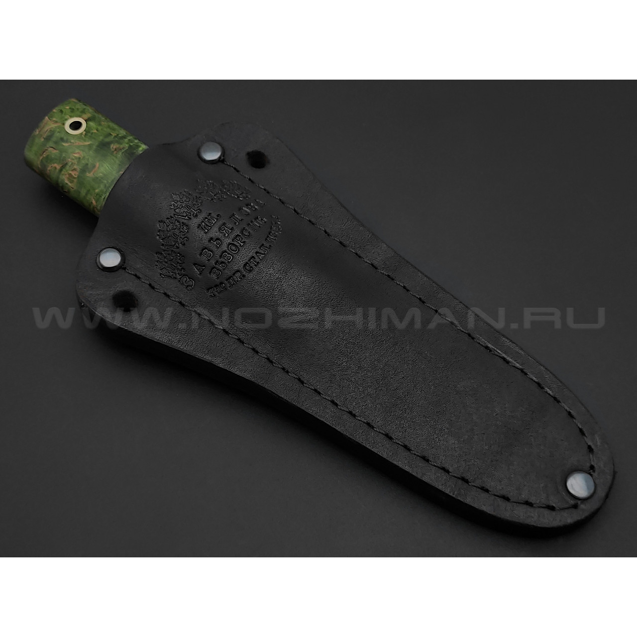 Нож "Якут шейный" сталь K340, рукоять карельская береза (Тов. Завьялова)