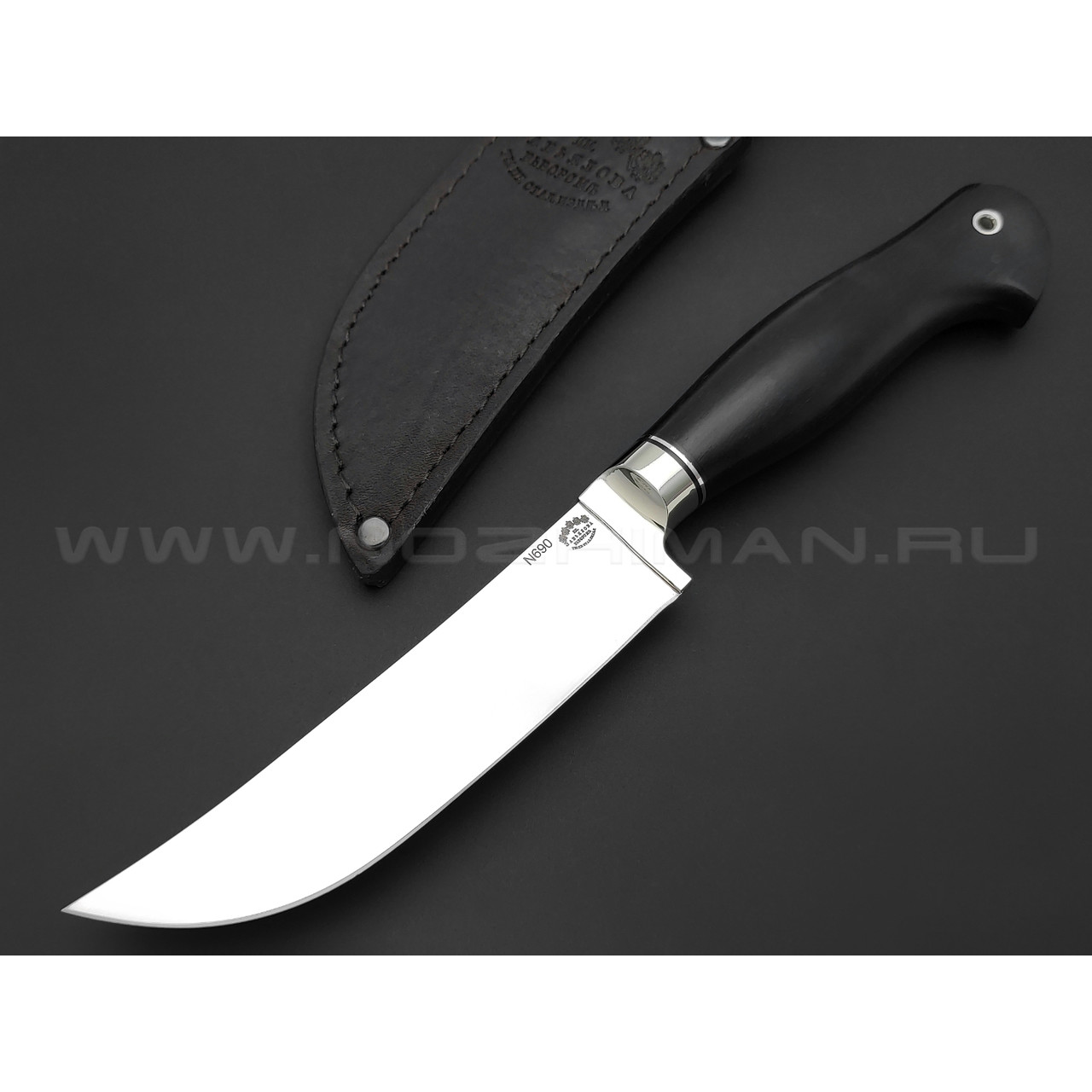 Нож "Пчак-М" сталь N690, рукоять чёрный граб (Тов. Завьялова)