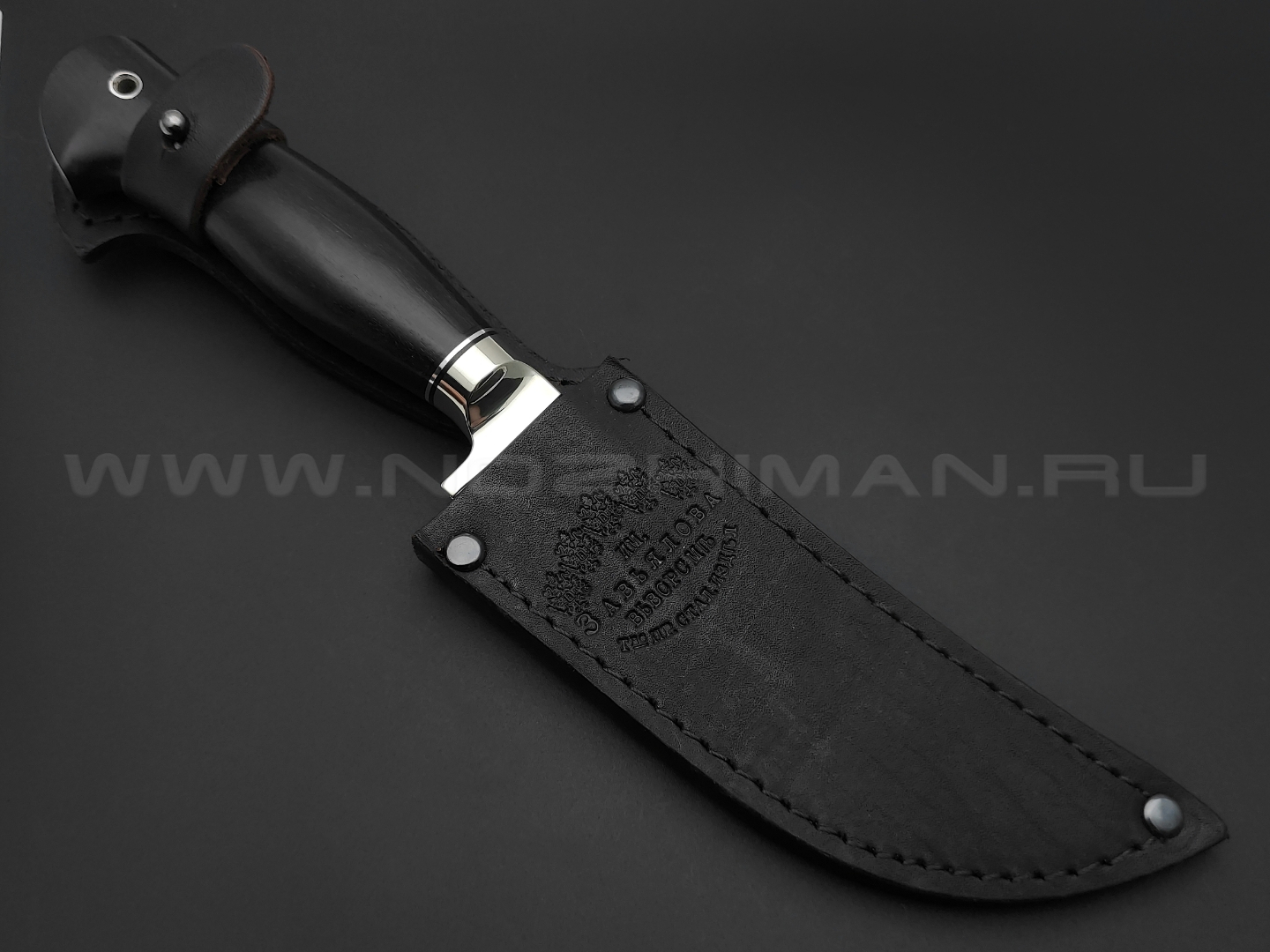 Нож "Пчак-М" сталь N690, рукоять чёрный граб (Тов. Завьялова)