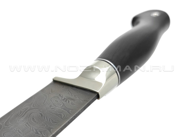 Нож "Пчак-Б" дамасская сталь, рукоять чёрный граб (Тов. Завьялова)