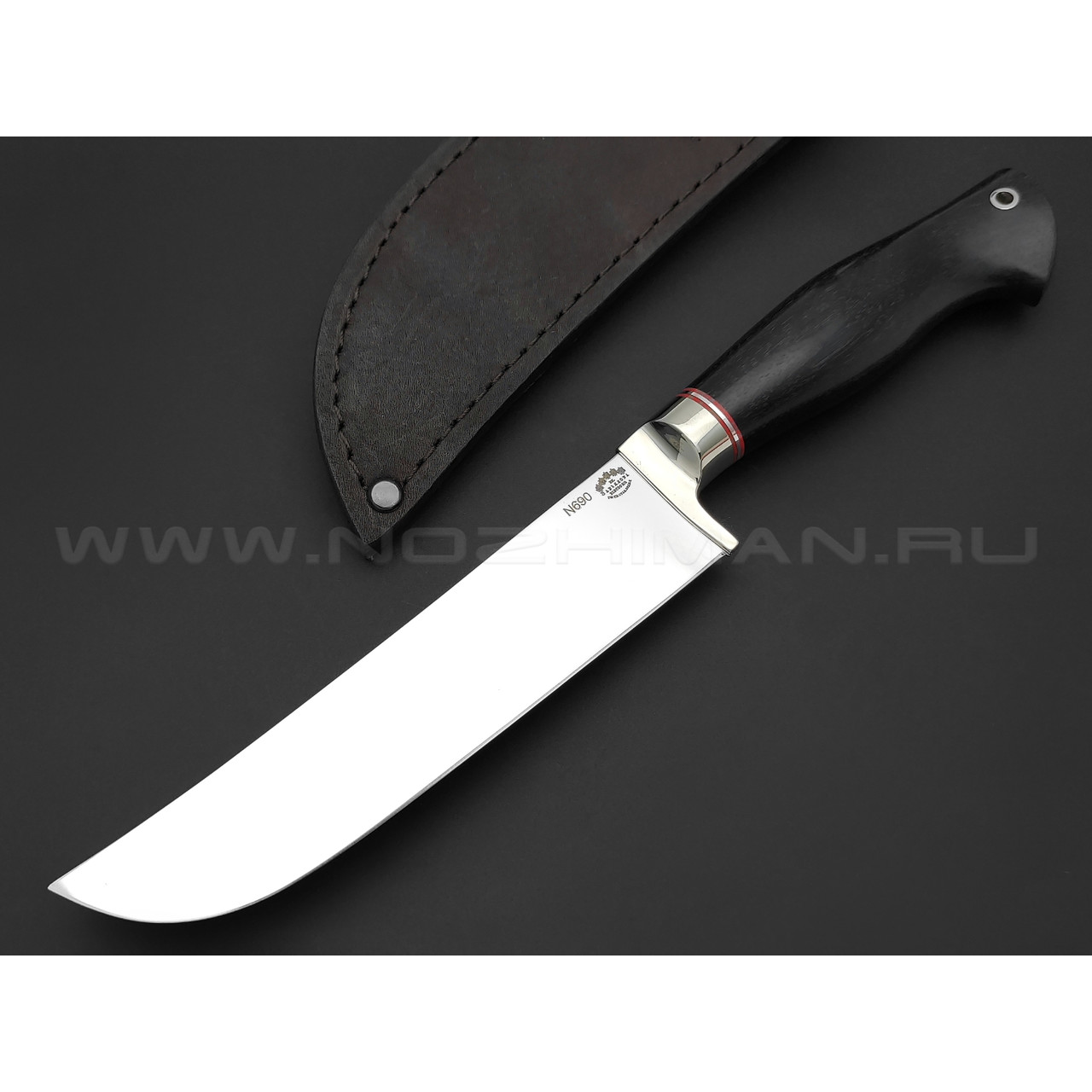 Нож "Пчак-Б" сталь N690, рукоять чёрный граб (Тов. Завьялова)