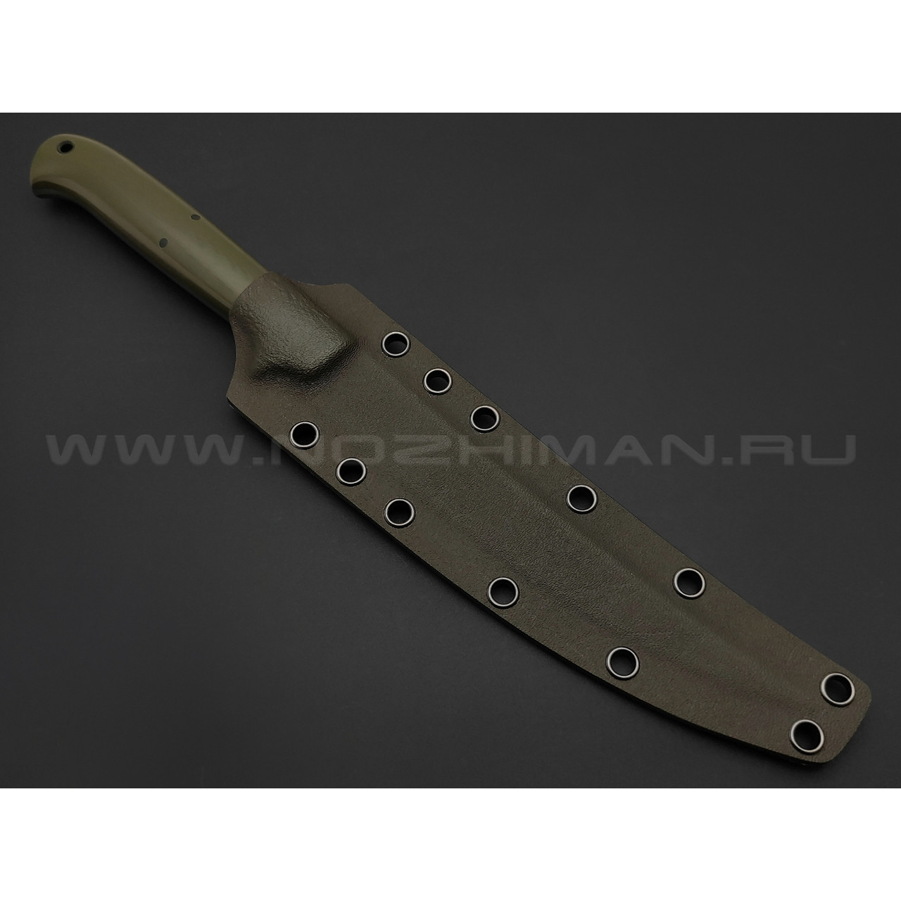 Апус филейный нож, сталь N690, рукоять G10 OD green