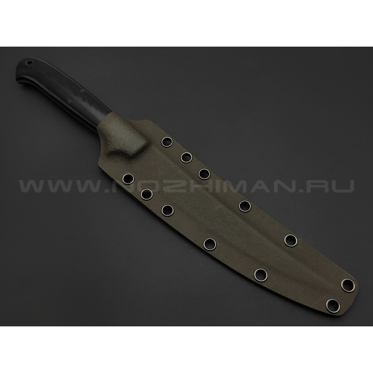 Апус филейный нож, сталь N690, рукоять G10 black