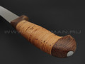 Филейный нож "Смак-1" сталь 95Х18, рукоять наборная береста (Титов & Солдатова)