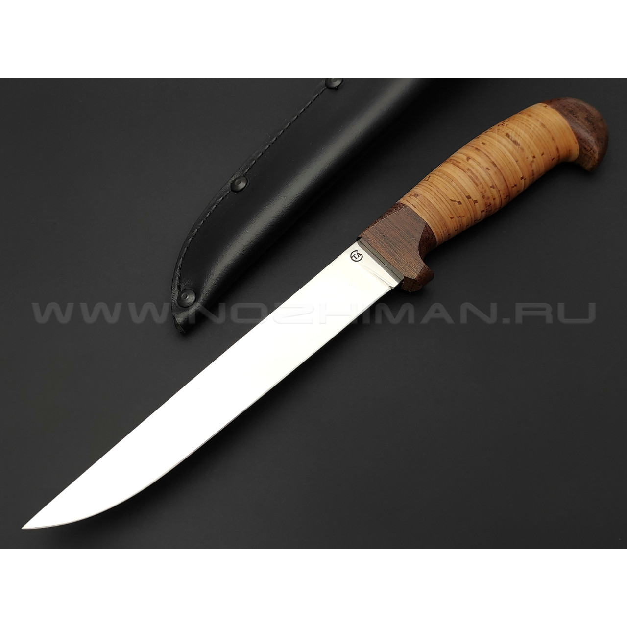 Филейный нож "Смак-3" сталь 95Х18, рукоять наборная береста (Титов & Солдатова)