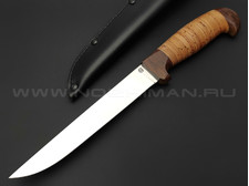 Филейный нож "Смак-3" сталь 95Х18, рукоять наборная береста (Титов и Солдатова)