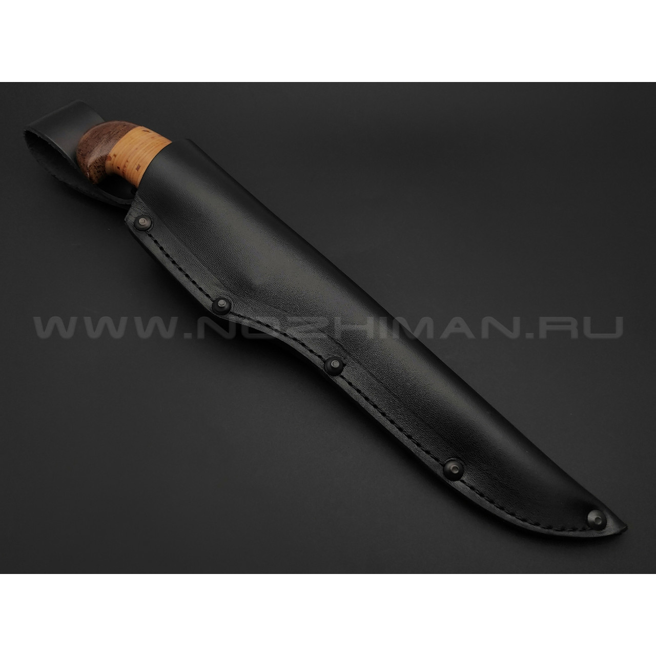 Филейный нож "Смак-3" сталь 95Х18, рукоять наборная береста (Титов & Солдатова)