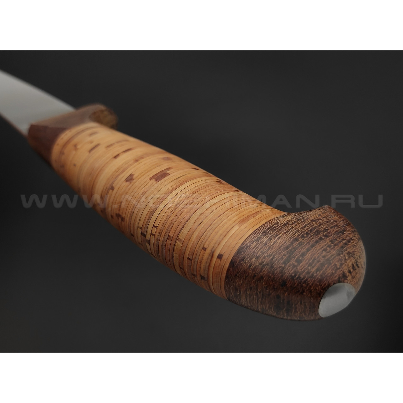 Филейный нож "Смак-2" сталь 95Х18, рукоять наборная береста (Титов & Солдатова)