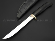 Филейный нож "Смак-2" сталь 95Х18, рукоять дерево граб, латунь (Титов & Солдатова)