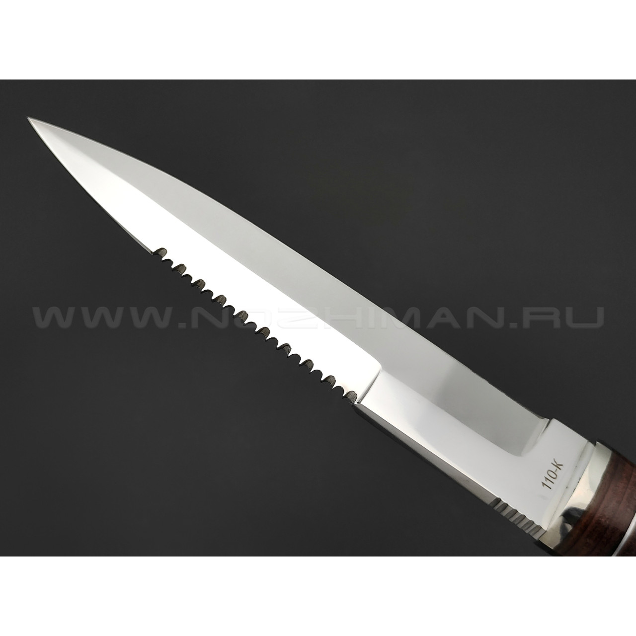 Нож "Пограничник" сталь 110Х18МШД, рукоять наборная кожа (Титов & Солдатова)