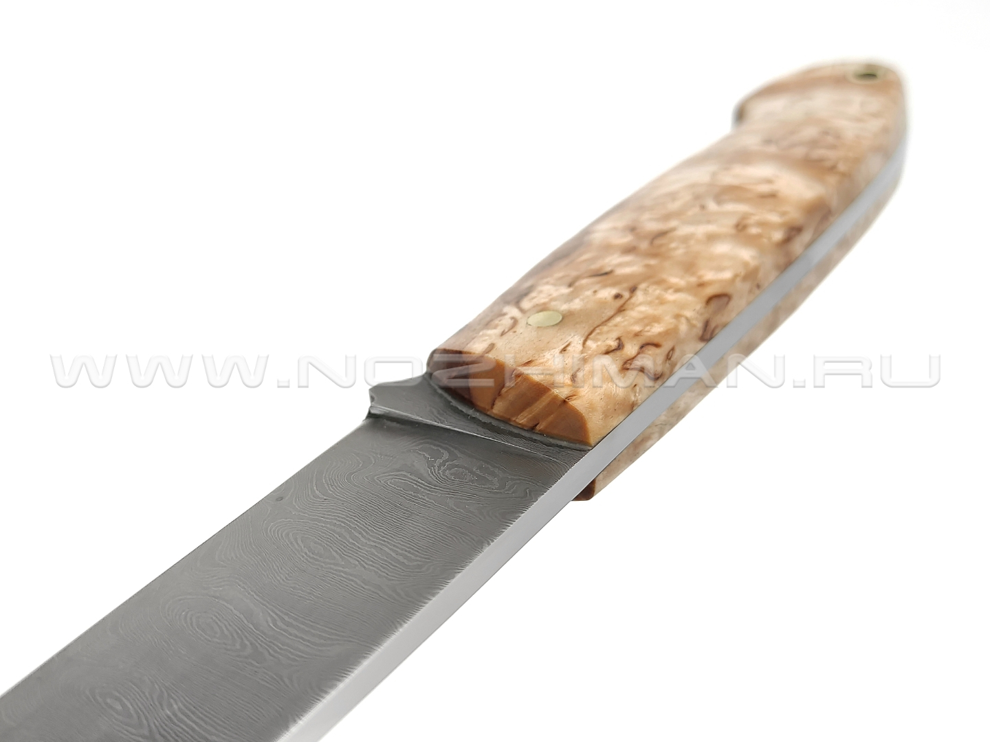 Нож "Цезарь" дамасская сталь, рукоять карельская берёза (Тов. Завьялова)